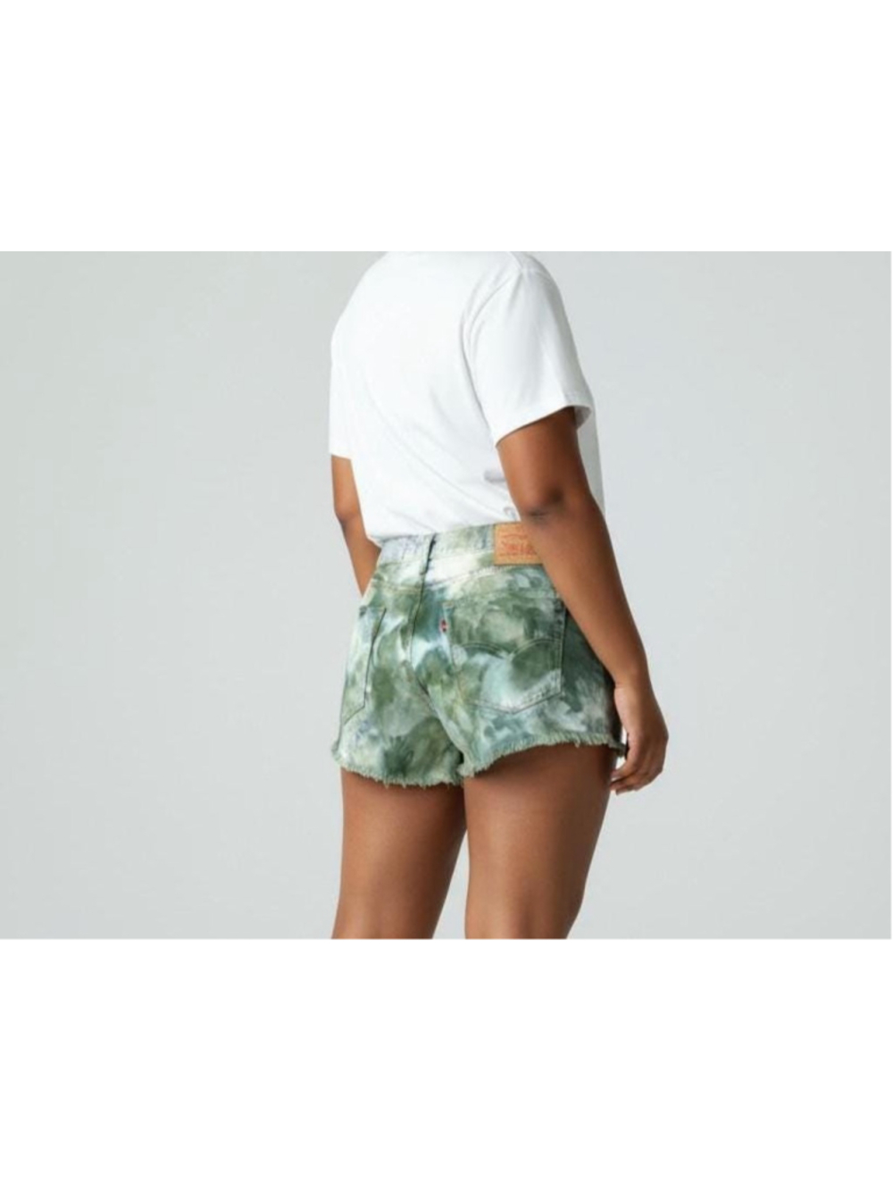 Size 36 - Upcycled Levis 505 Denim Shorts: Hand-Dyed Tie Dye Cutoffs